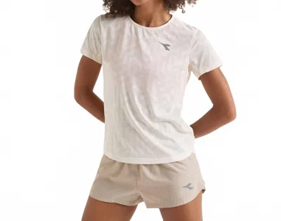 Diadora L. Super Light Short Sleeve T-shirt In Whisper White In Neutral
