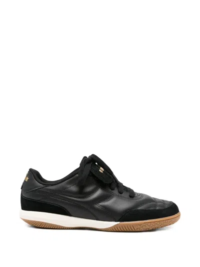 Diadora Lace-up Sneakers In Black