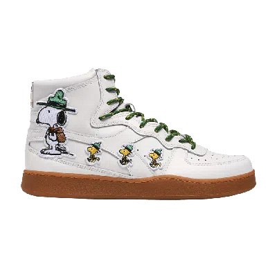 Pre-owned Diadora Lc23 X Peanuts X Mi Basket 'snoopy & Woodstock' In White