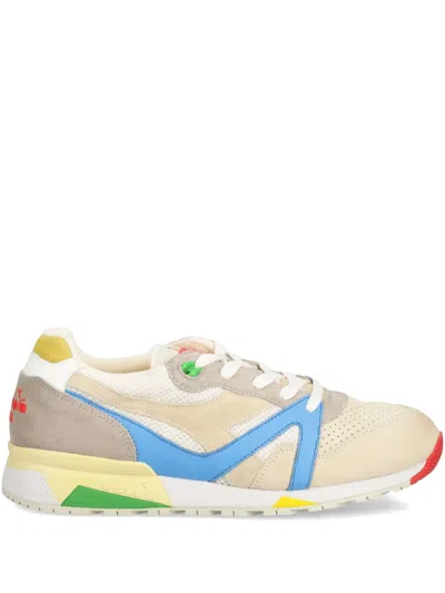 Diadora Leather Sneakers In Neutrals