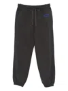 Diadora Logo-embroidered Track Pants In Black