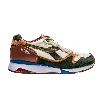 Pre-owned Diadora L'original X Bisso X V7000 Made In Italy 'strong Together' In White