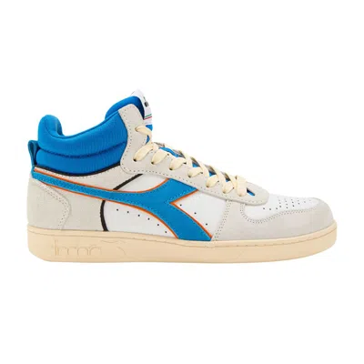 Pre-owned Diadora Magic Basket Demi Cut 'white Royal' | Men's Size 10.5