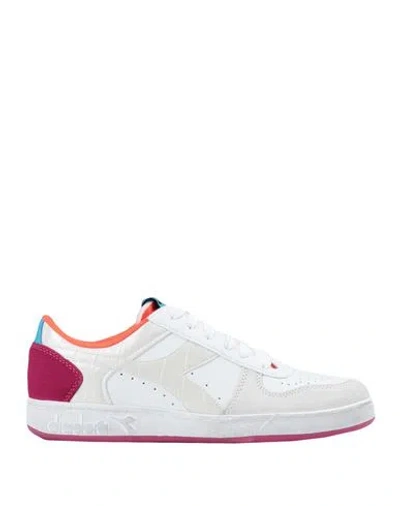 Diadora Magic Basket Low Croco Sneakers In White
