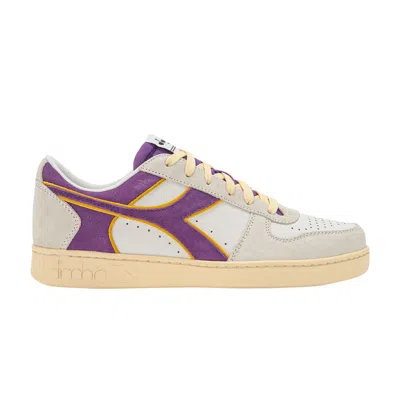 Pre-owned Diadora Magic Basket Low 'white Deep Lavander' | Men's Size 12