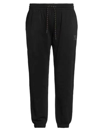 Diadora Man Pants Black Size Xl Cotton, Viscose