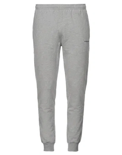 Diadora Man Pants Grey Size L Cotton In Gray