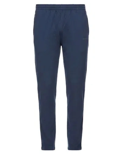 Diadora Man Pants Navy Size Xxl Cotton In Blue