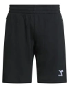 Diadora Man Shorts & Bermuda Shorts Black Size Xxl Cotton In Blue