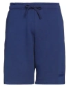 Diadora Man Shorts & Bermuda Shorts Blue Size Xs Cotton In Blue