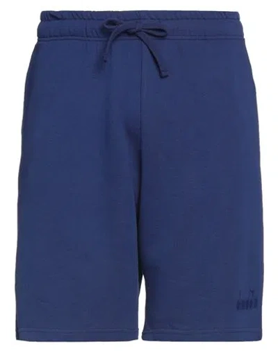 Diadora Man Shorts & Bermuda Shorts Blue Size Xs Cotton