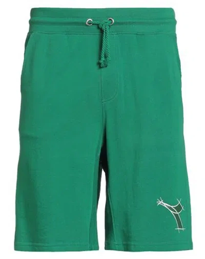 Diadora Man Shorts & Bermuda Shorts Green Size M Cotton