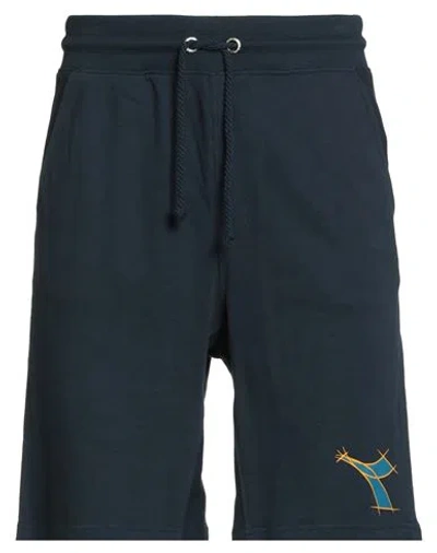 Diadora Man Shorts & Bermuda Shorts Midnight Blue Size Xl Cotton