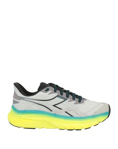 Diadora Man Sneakers Light Grey Size 7.5 Textile Fibers In Gray