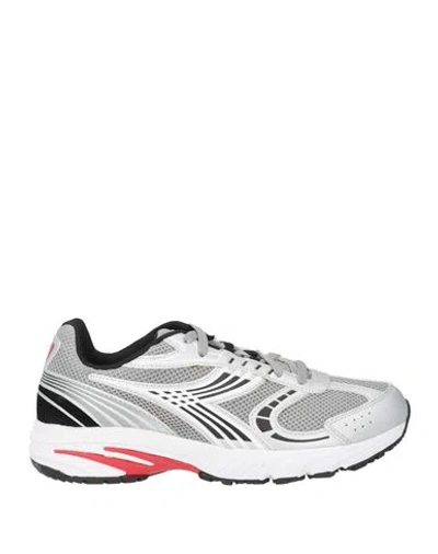 Diadora Man Sneakers Light Grey Size 8.5 Textile Fibers, Synthetic Material In Gray