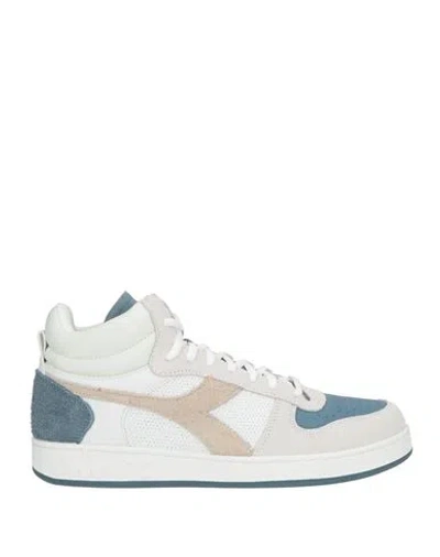 Diadora Man Sneakers Slate Blue Size 9.5 Textile Fibers In Multi