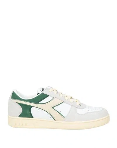 Diadora Man Sneakers White Size 8.5 Leather