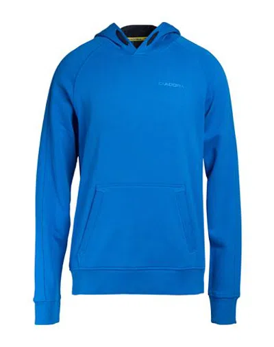 Diadora Man Sweatshirt Blue Size Xl Cotton