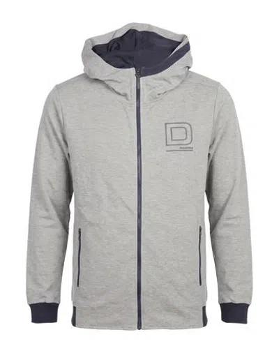 Diadora Man Sweatshirt Grey Size Xxl Cotton, Polyester