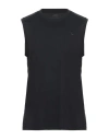 Diadora Man T-shirt Black Size Xl Cotton, Viscose In Black