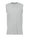 Diadora Man T-shirt Grey Size L Cotton, Viscose In Gray