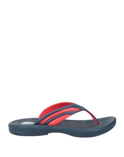 Diadora Man Thong Sandal Blue Size 8.5 Rubber