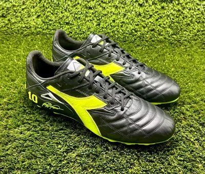 Pre-owned Diadora Match Winner Rb Italy Og Free Gift (ref: Elite Brasil Maximus Veloce 94) In Black