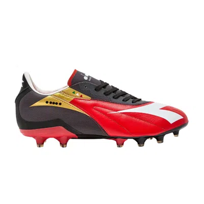 Pre-owned Diadora Maximus Veloce Slx Fg Made In Italy 'milano Red' | Men's Size 5.5