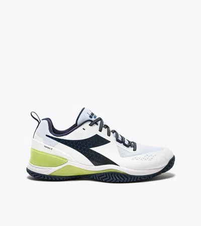 Diadora Men's Blueshield Torneo 2 All Ground Shoe In White/pageant Blue In Multi