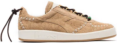 Pre-owned Diadora Men's  B Elite Social Status X Pic Sneakers In Beige/white