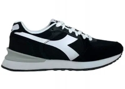 Pre-owned Diadora Men's  Fenice Sneakers In Black/white/grey In Multi