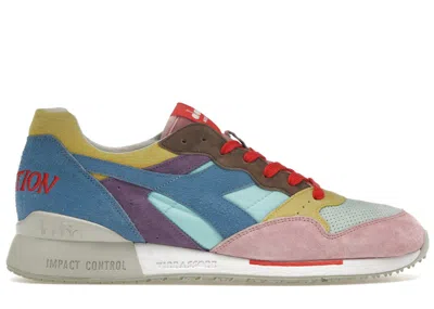 Pre-owned Diadora Men's  Intrepid Hasbro Operation Leo Colacicco Sneakers In Blue Print