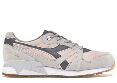 Pre-owned Diadora Men's  N9000 Bait Spiaggia Rosa Sneakers In Pink/grey