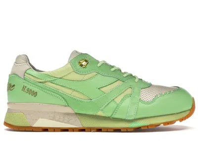 Pre-owned Diadora Men's  N9000 Feature Pistachio Sneakers In Lake Green