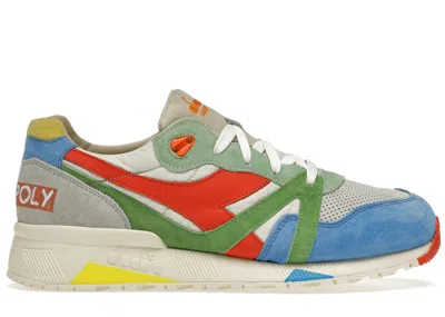 Pre-owned Diadora Men's  N9000 Hasbro Monopoly Leo Colacicco Sneakers In Grey Turbine