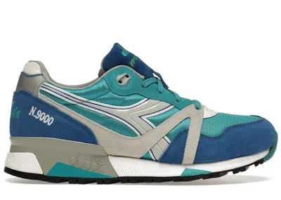 Pre-owned Diadora Men's  N9000 Og Espresso Ristretto Sneakers In Green/white