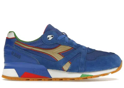 Pre-owned Diadora Men's  N9000 Packer Sneakers Azzurri Sneakers In Olympian Blue