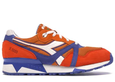 Pre-owned Diadora Men's  N9000 Packer Sneakers Dinamo Zagreb Sneakers In Orange Date
