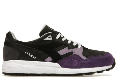 Pre-owned Diadora Men's  N9002 Afew Master Formula Sneakers In Black/purple