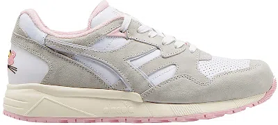 Pre-owned Diadora Men's  N9002 Lc23 Panther Sneakers In Pink/grey/white In Multi