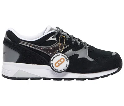 Pre-owned Diadora Men's  N9002 Raekwon Galaxy Sneakers In Black/grey