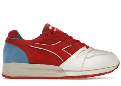 Pre-owned Diadora Men's  S8000 Bait Where's Wally Sneakers In Carmine Red