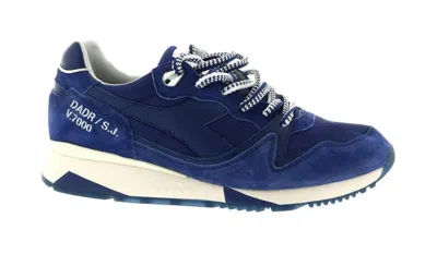 Pre-owned Diadora Men's  V7000 Slam Jam Yvan Sneakers In Navy Blue/white In Multi