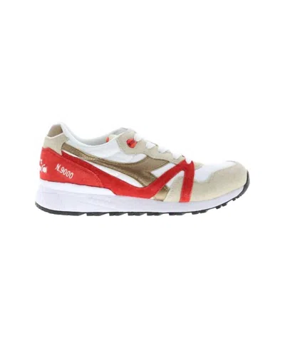 Diadora Men's N9000 Spark Running Shoes In White/fog/rich Gold