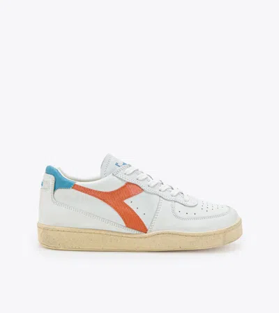DIADORA MEN'S SNEAKERS DIADORA 179043.C9886 MI BASKET LOW USD VHITE/ORANGE