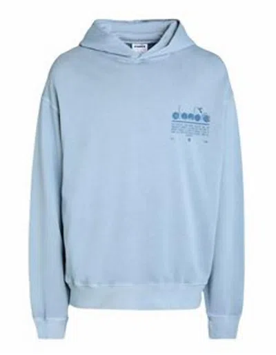 Diadora Men's Sweatshirt In Sky Blue