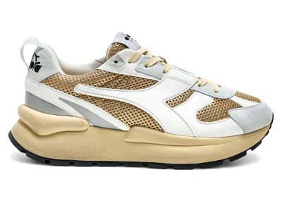Pre-owned Diadora Mercury Elite Urban (women's) Sneakers In White/gold In Multi
