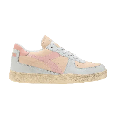 Pre-owned Diadora Mi Basket Low Used 'apple Blossom' In Pink