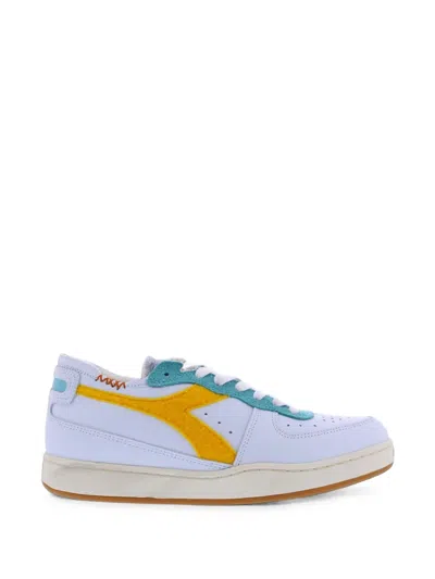 Diadora Mi Basket Row Cut Sneakers In Purple