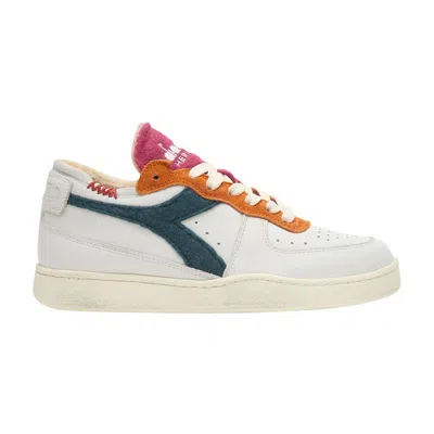 Pre-owned Diadora Mi Basket Row Cut 'white Eden' | Men's Size 8.5